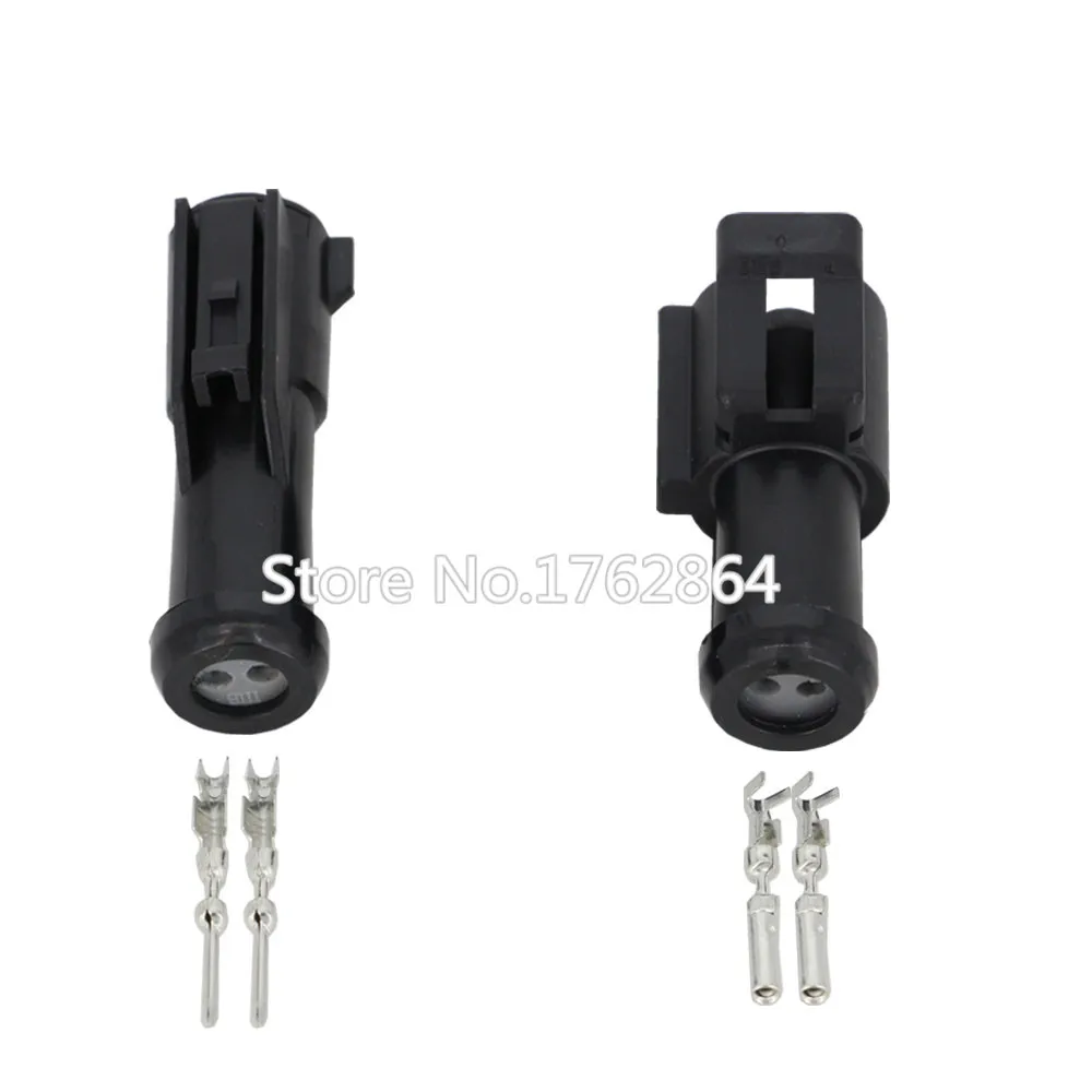 

10sets 2 pin Automotive Connector Connector with Terminals DJ70210-1.5-11 / 21