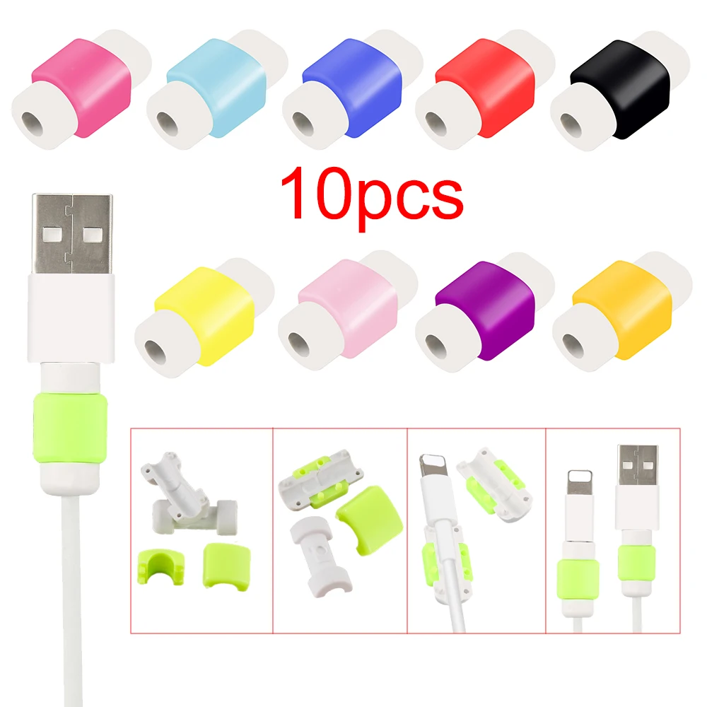 

10/5/1Pcs USB Cable Protector Saver Earphone Cord Protection Wire Cover Colorful Data Charger line Protective Sleeve 2019 Hot