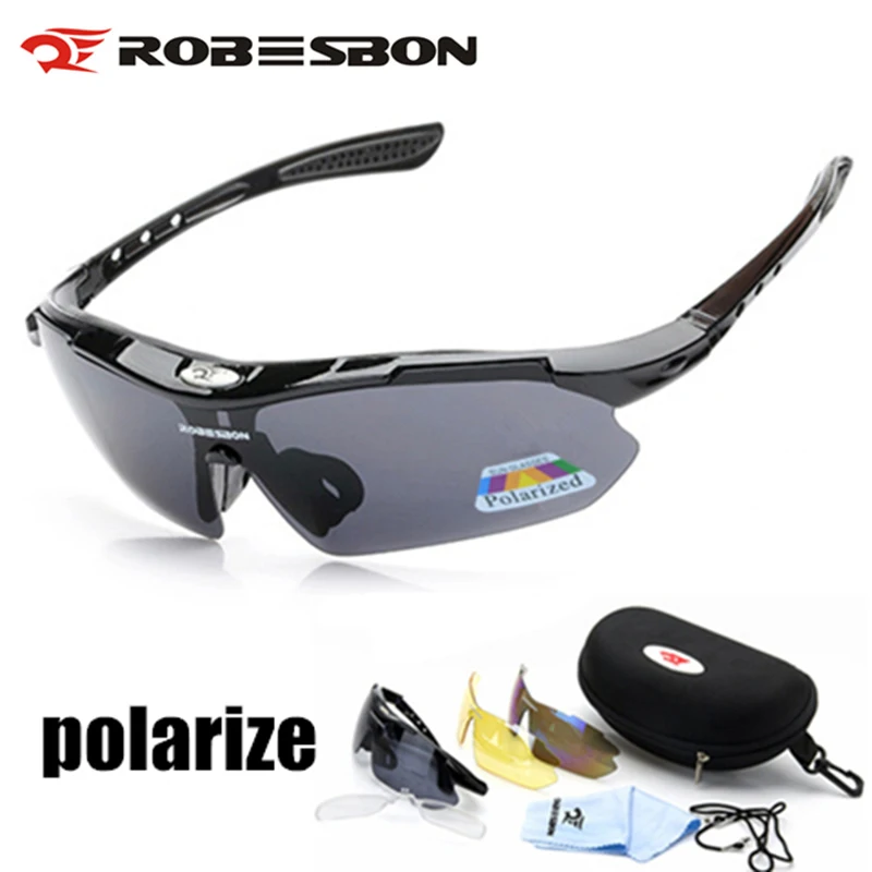 ROBESBON Поляризованный Велоспорт Очки Eyewears 3 Объектива UV400 Mountain Road Велосипедов Солнцезащитные Очки MTB Запуск Рыбалка Солнцезащитные Очки H7032