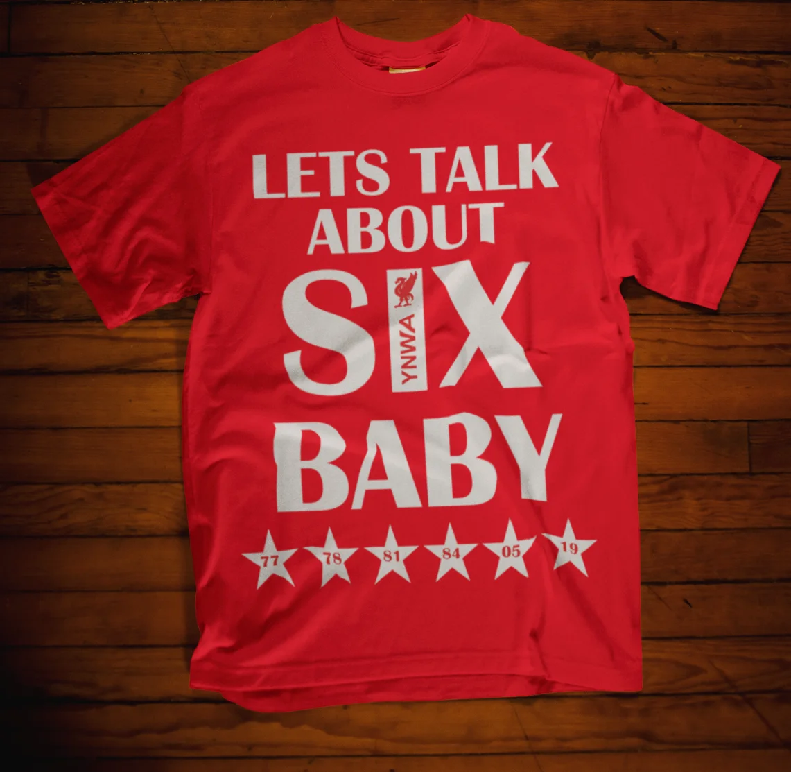 

L Lets Talks about 6 Baby T-shirt Liverpool European Cup Winners Klopp 2019
