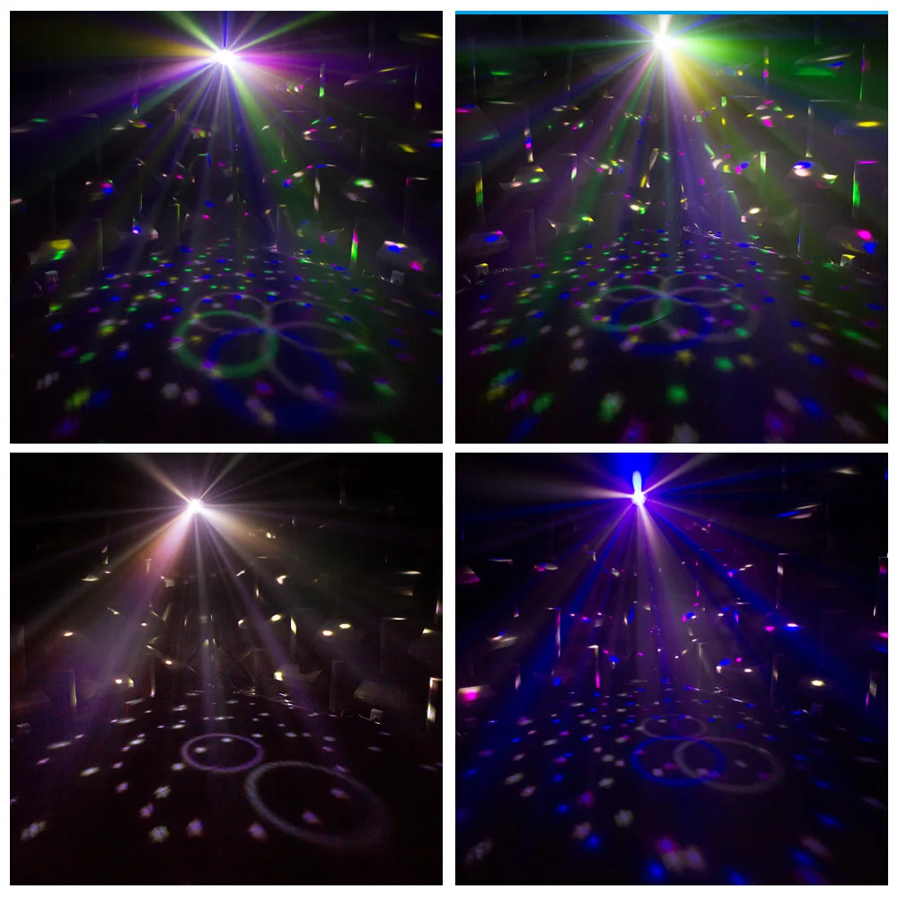 Светодиодная сцена с прожекторами для дискотеки, Вечерние огни, диско-шар, Lumiere, звуковой активированный лазерный проектор, световой эффект, BT динамик