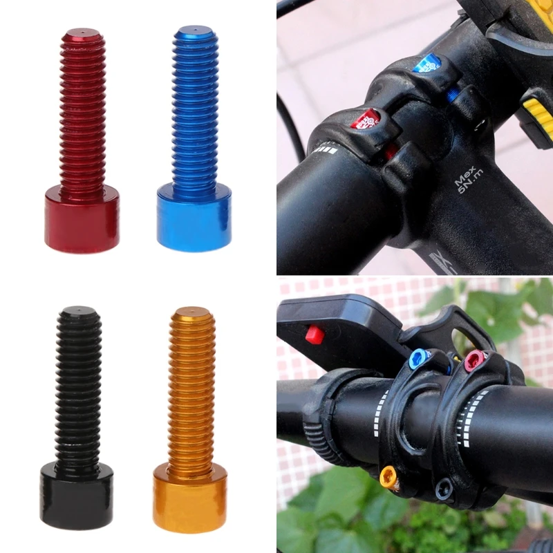 

Bike Tools 4pcs/bag Bicycle Handlebar Stem Screw M5x17mm Aluminum Alloy Bolt Fixed Gear MTB Multi Tool