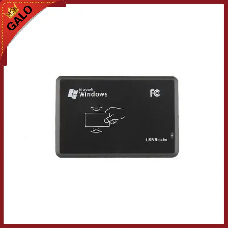 Двухчастотный rfid-считыватель, черный, 13,56 МГц + 125 кГц, без драйверов, высокое качество, низкая цена, поддержка Windows95/98/2000/XP