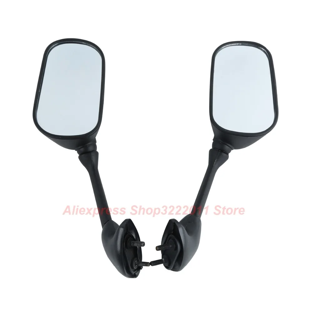 1 Pair Black Motorcycle Rear View Side Mirrors For YAMAHA YZF R1 2002