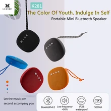 Bluetooth динамик Портативный беспроводной колонки ткань водонепроницаемый внешний динамик стерео сабвуфер, адаптер-звукосниматель fm-радио музыка K281