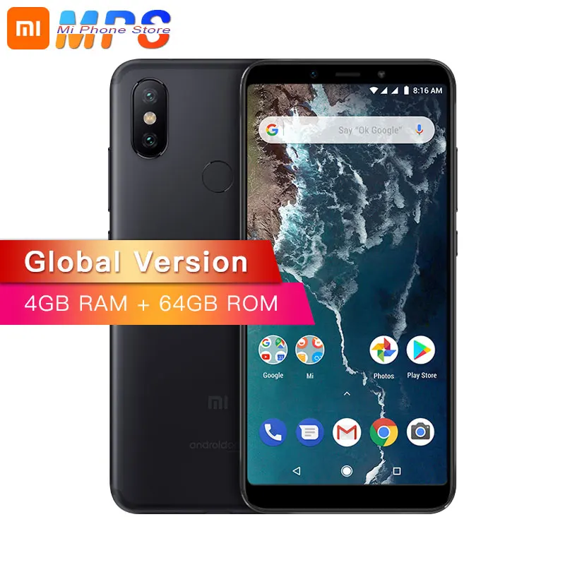 

Global Version Xiaomi Mi A2 4GB 64GB Smartphone AI Dual 20MP Camera Snapdragon 660 Octa Core 5.99" 19:9 Full Screen