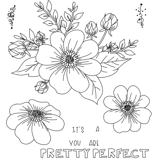 

Flower Stamp Transparent Clear Stamp for DIY scrapbooking/Card Making c501