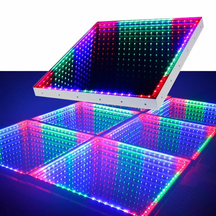 

Magical 3D Time Tunnel Mirror Effect Dance Floor Led MIPiso de baile de espejo 3d for sale