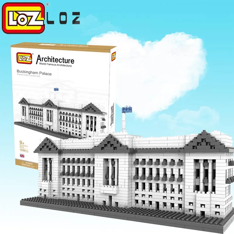 LOZ электронные Букингемский дворец Алмазный Блок международно известная