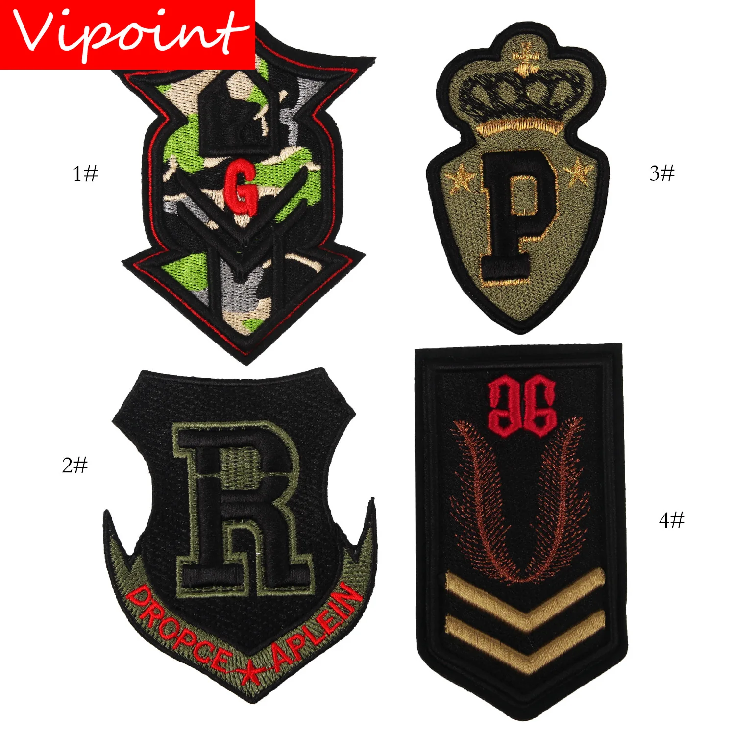

VIPOINT embroidery army patches military patches badges applique patches for clothing JW-134