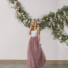 Женская Тюлевая юбка s полная длина коллекция индивидуально изготовленная юбка из тюля женские Saia Тюлевая юбка макси Пол Длина saia longa faldas