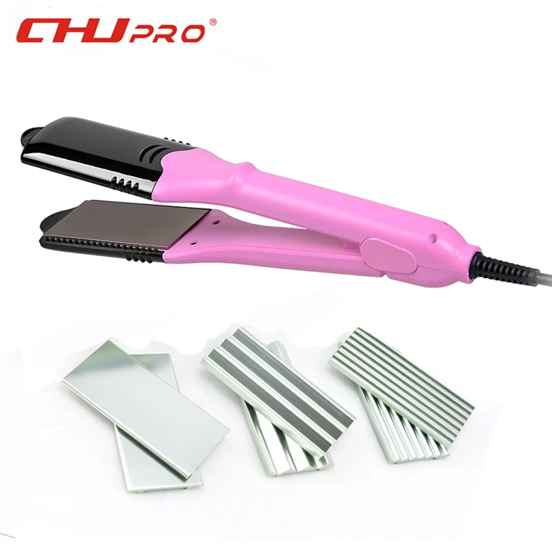 

8 Plate 5 Color Hair Straightener Professional titanium ceramic flat curling iron styler straightening irons 4 in 1 styling tool