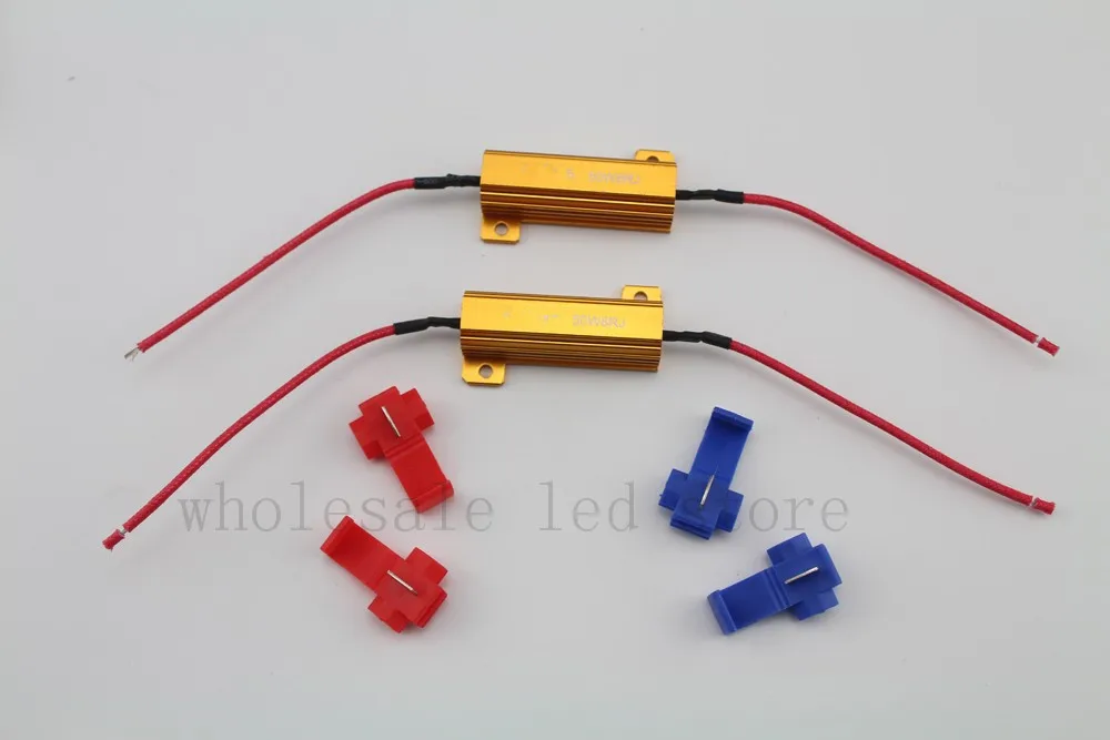 

2pcs/lot 50W 8ohm load resistance for car bike turn signal led bulb Fog light resistance free shipping