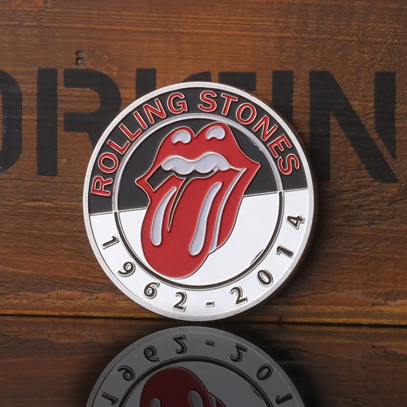 

Europe and the United States Rolling Stones gold-plated silver COINS Music enthusiasts collection of foreign COINS