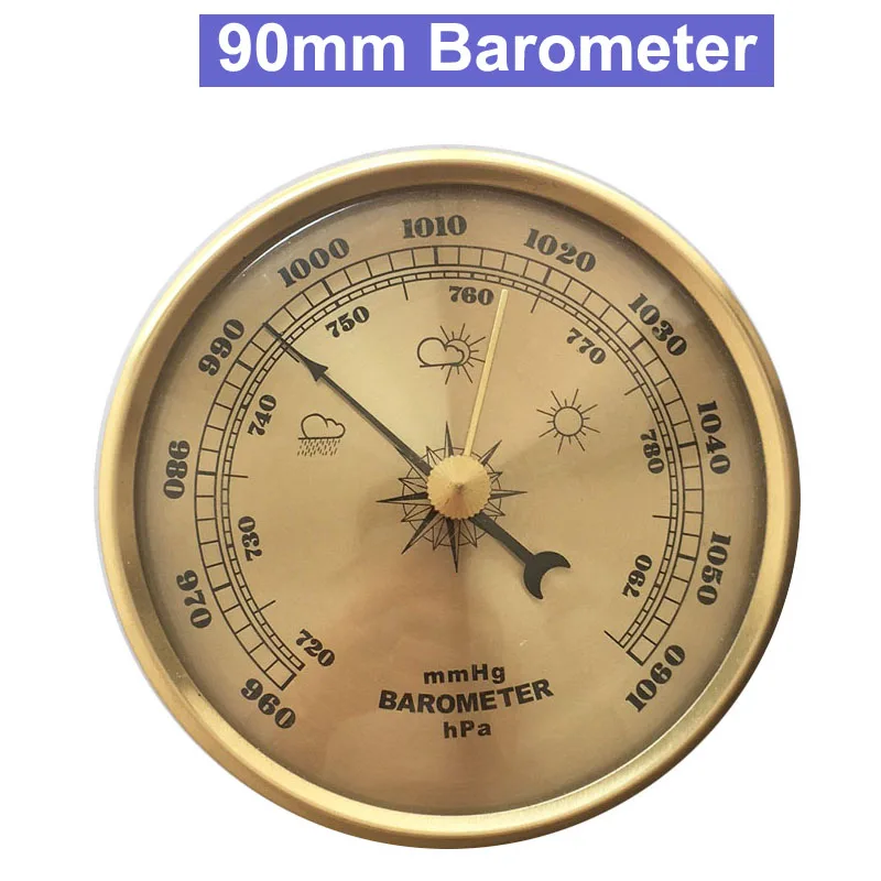 90mm Wall Hanging Mounted Household Thermometer Hygrometer High