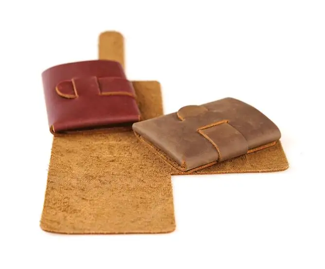 Кожаный бумажник AETOO имеет альтернативную оригинальную минималистичную оригинальную дизайнерскую сумку crazy horse