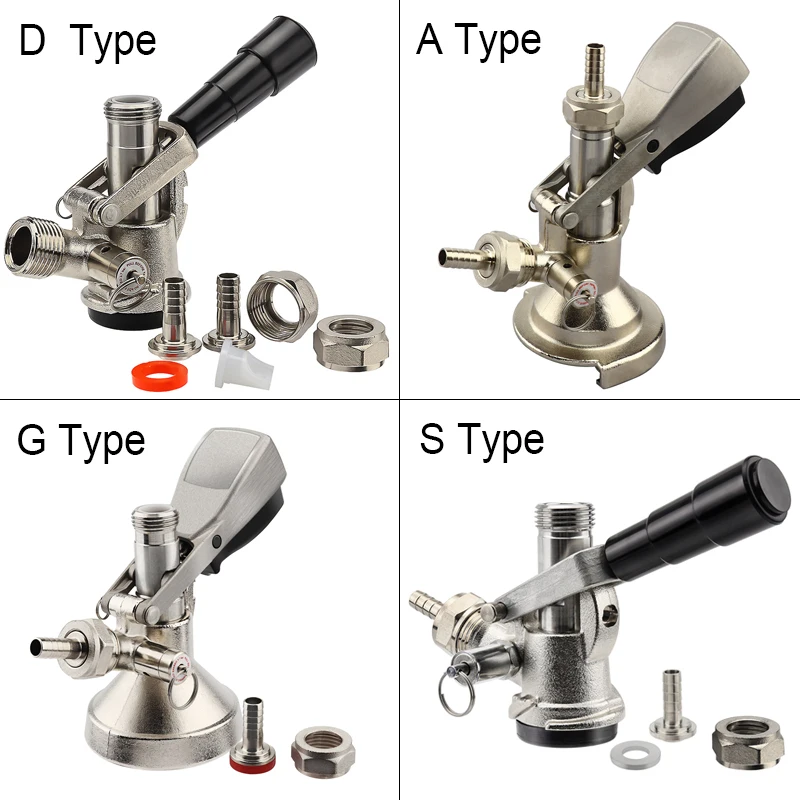 BeerKegCouplerADSGTypeWineDispenserBeerTapForKegerators