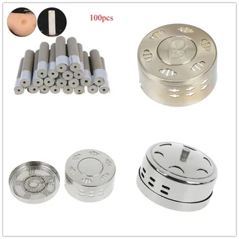 

100PCS Body Healing Therapy Moxa Wool Moxa Stick Roll Burner Smokeless Moxibustion Rolls Pain Relief Treatment Health Care