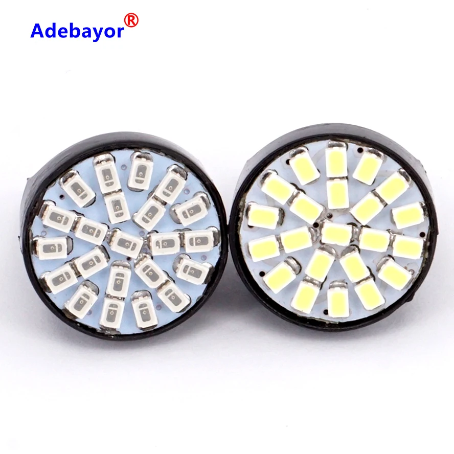 

100X T20 22 LED 1206 3020 SMD Bulb 7443 direction indicator lamp backup turn signals stop park Light red white car accessories