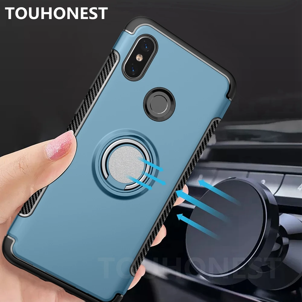 

Car Ring Bracket Phone Case for Xiaomi Mi 9 8 A2 Lite A1 Shockproof Case For Redmi Note 6 Pro S2 Note 5 5A Soft Silicone Case