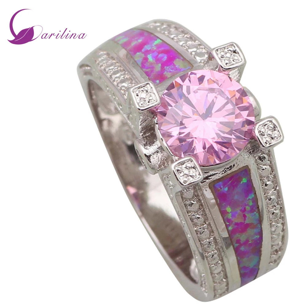 

2015 ! New Hot Popular Pink Topaz Fashion Party Morganite women' ring 925 Sterling Silver jewelry ring R461