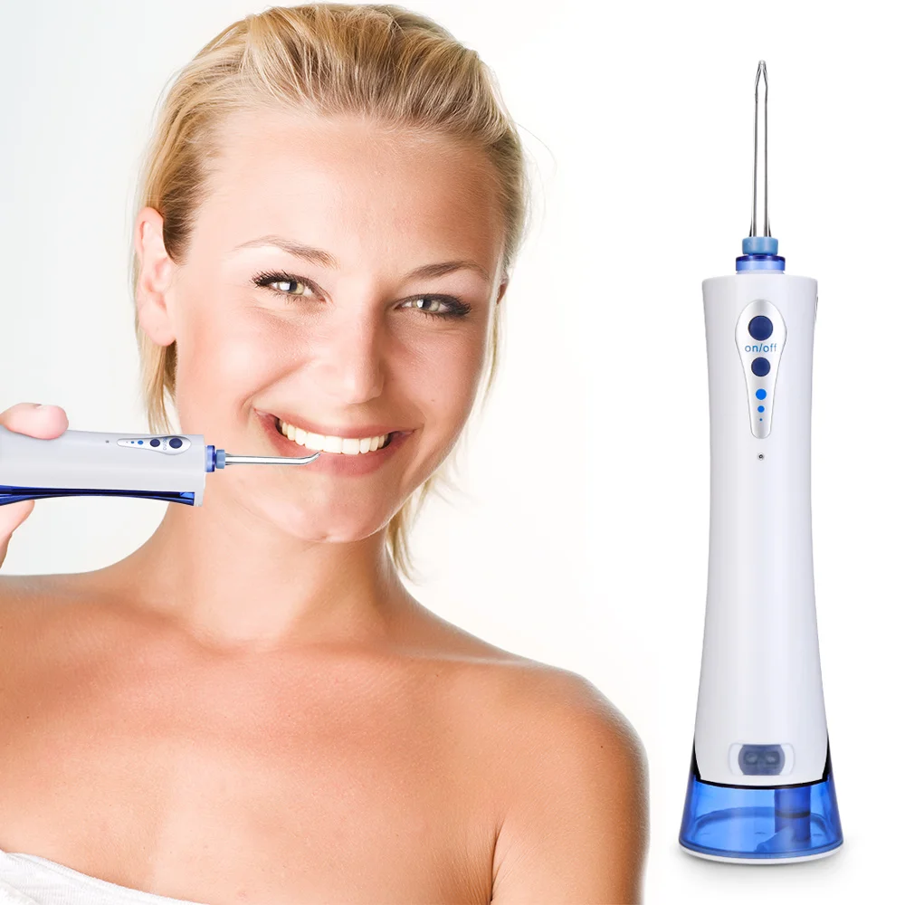 

180ml Gustala Portable Powerful Oral Irrigator Capacity Floss Dental Water Jet Tooth Cleaning Kit Oral Hygiene For Family Travel