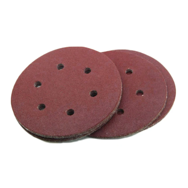 Sanding Disc Hook Loop 60 80 120 180 240 Grits Sand Papers Abrasive 150mm