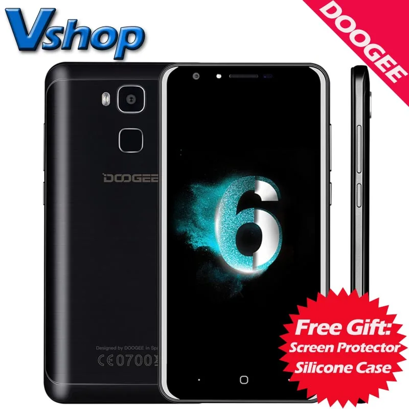 Original DOOGEE Y6C 4G Mobile Phones Android 6 0 2GB RAM 16GB ROM MTK6737 Quad Core