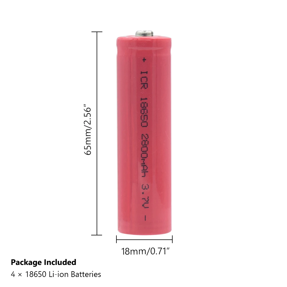 1/2/4 шт 3,7 V 18650 2800 мАч светодиодный фонарик Мощность банк фонарик переговорные Замена ячеек аккумуляторы ICR 18650 литий-ионный аккумулятор Батарея