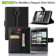 YINGHUI dla BlackBerry Passport Silver Edition 4.5 "portfel skórzany pokrowiec ze stojakiem na karty etui na telefony z klapką pokrywa torby(China)