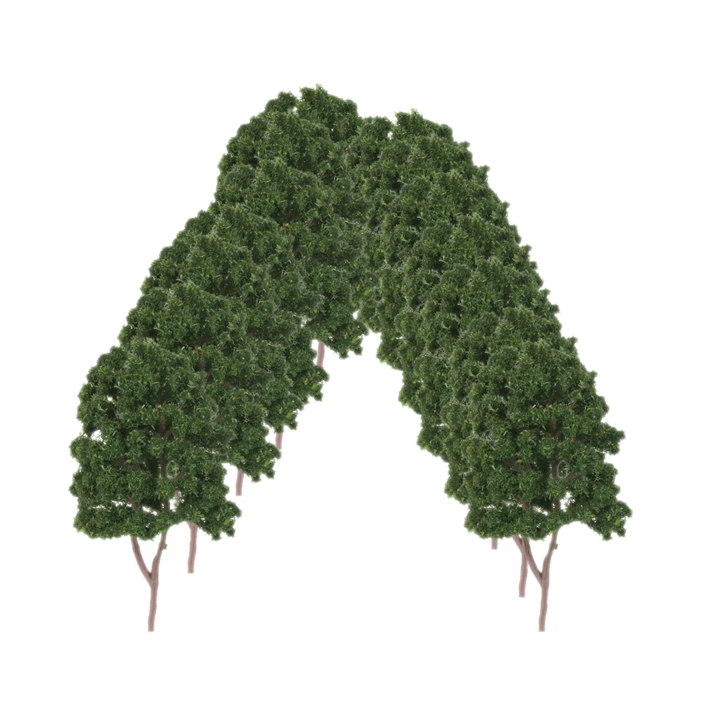 20PCS 1:150 Scale Model Trees N Gauge Layouts Railroad Garden Forest Diorama Scenery 