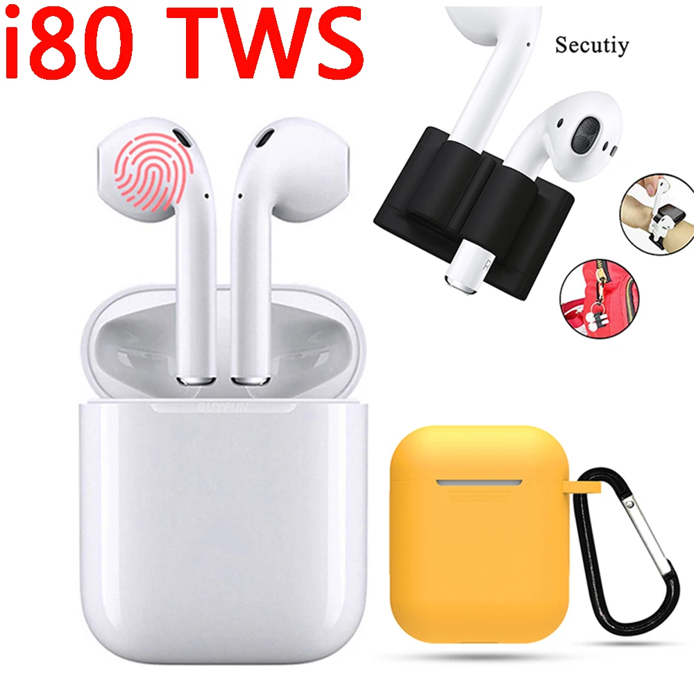 

Wireless Charging I80 TWS Bluetooth 5.0 6D Wireless Touch Control Earbud 1: 1 Air Ear Hook Ear All Cell PK I80 I20 I40 I10 Tws