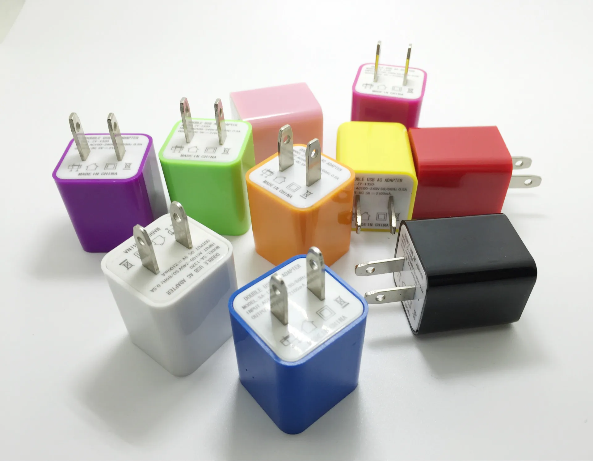 

MGECD For Apple Android iPhone dual USB charger 5V 1A 1.2A for cell phone