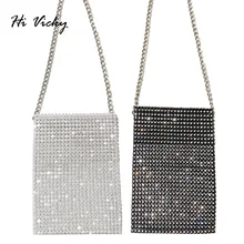 Designer Crossbody Bag Women Chain Mini Shoulder Bag Diamonds Small Messenger Phone Bag Women Handbags Purse evening clutch bags cute cartoon women hamburger ice cream perfume mini bags small chain clutch crossbody girl shoulder messenger bag purse novelty