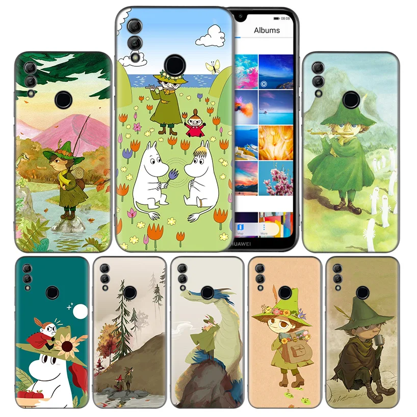 

snufkin and little my Silicone Case Cover for Huawei Honor 8X 8C 8A 8S 10 10i Lite Play V20 Y9 Y7 Y6 Y5 Prime 2018 2019