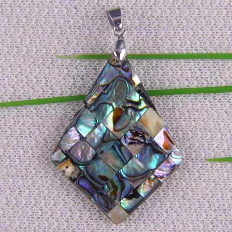 

Natural New Zealand Abalone Shell Bead Pendant Jewelry For Gift S054