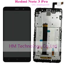 Black White Gold LCD TP Frame for Xiaomi Redmi Note3 Pro Note 3 Pro Snapdragon 650