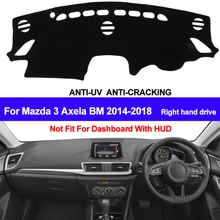 TAIJS RHD крышка приборной панели автомобиля Приборная панель коврик для Mazda 3 Axela авто нескользящий солнцезащитный тент коврик ковер