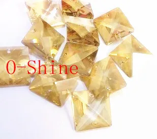 

480pcs 22*22MM CHAMPAGNE GLASS CRYSTAL CHANDELIER SQUAR BEADS PRISMS