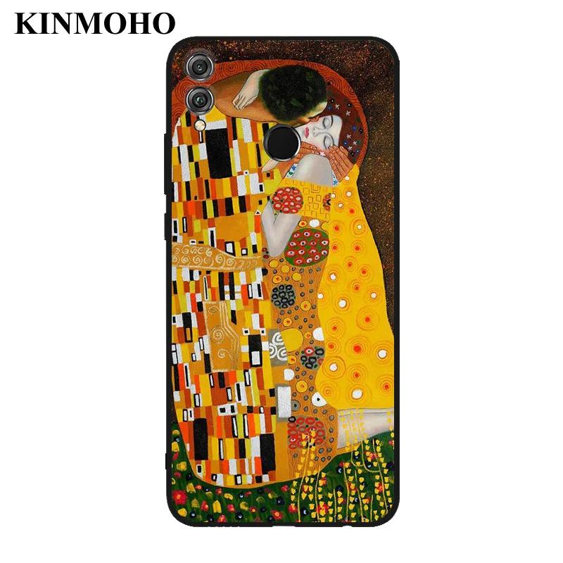 Чехол Ван Гог Звездная ночь для Honor 9 Lite 10 Kiss Gustav Klimt чехол телефона Huawei 8X MAX V20 |