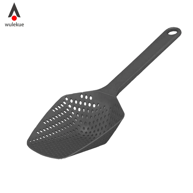 WULEKUE Nylon Spoon Large Strainer Scoop Drain Veggies Water Gadget