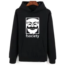 Mr Roboter Fsociety Männer Hoodies Baumwolle Plus Größe XXS-4XL Schwarz Hoodie Sweatshirt Harajuku Übergroßen Streetwear