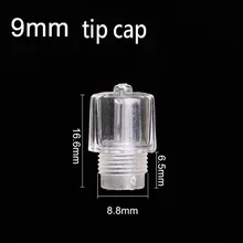 20 шт./упак. 9 мм стерильные одноразовый Кристалл головки для бровей Тату Pen пригодный для тату кончика пера Размеры: 9 мм