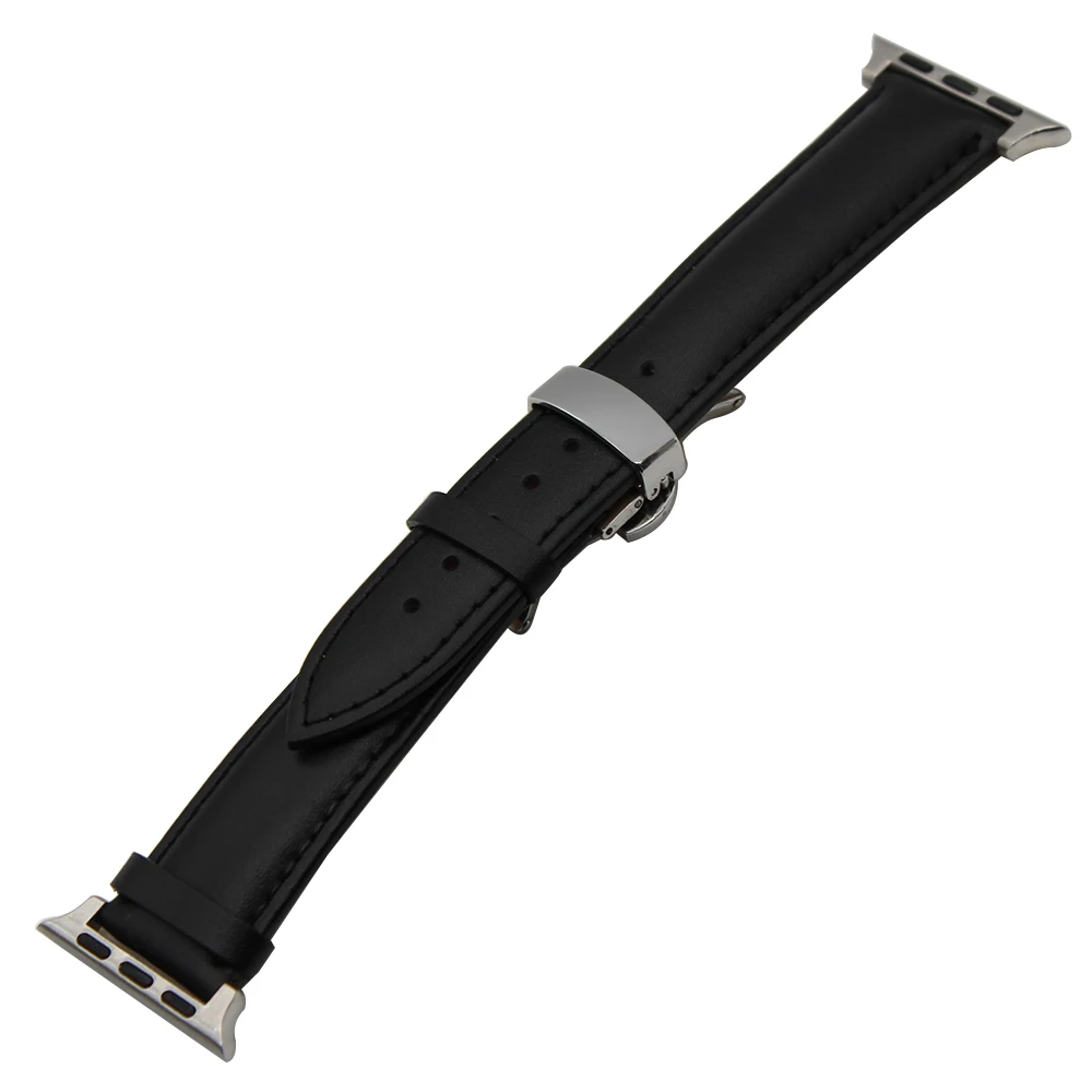Ремешок из натуральной кожи для iWatch Apple Watch 38 мм 42 сменный браслет с застежкой