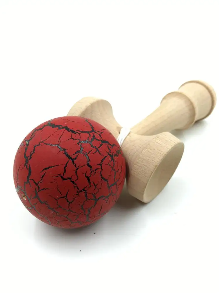 Twb 16 цветов Новая высококачественная безопасная игрушка бук Kendama Лучшие Детские деревянные игрушки игрушка мяч - Цвет: Фиолетовый