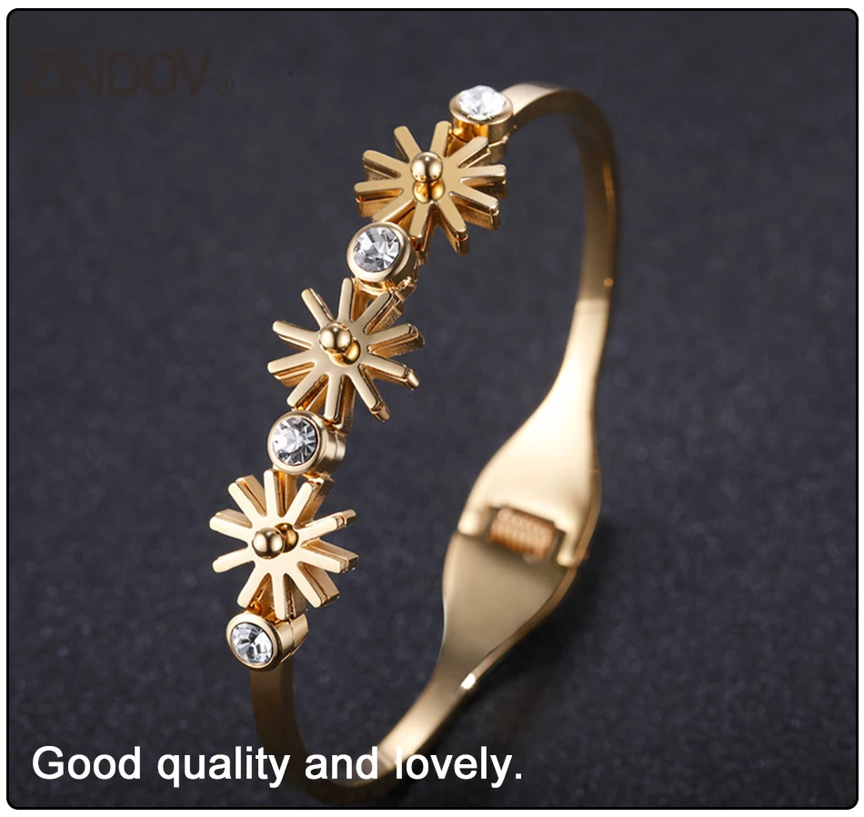 flower bangle bracelet  (5)