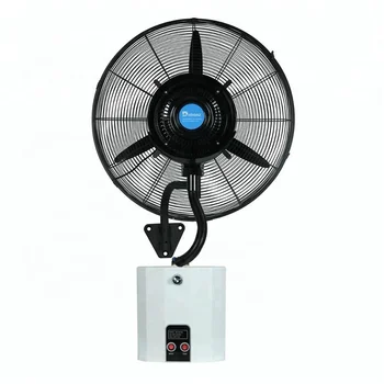 

Wall Hanging Spray Fan Cool Temperature Humidification Atomization Muti-Functions Outdoor with Water Tank Spray Fan