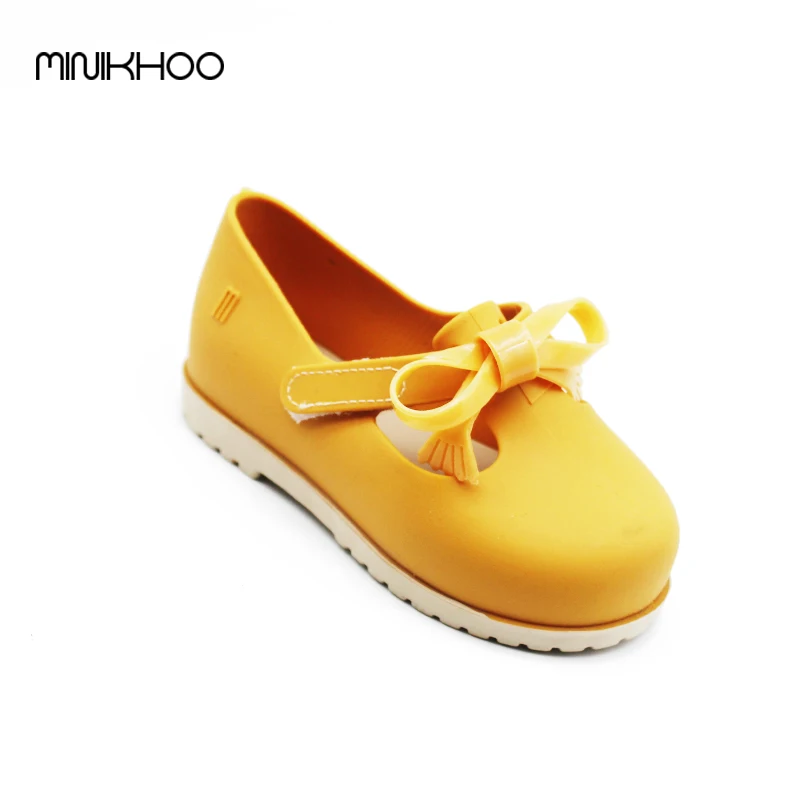 Mini Melissa 2017 4Color Girls Princess Shoes Girls Shoes Bow Princess