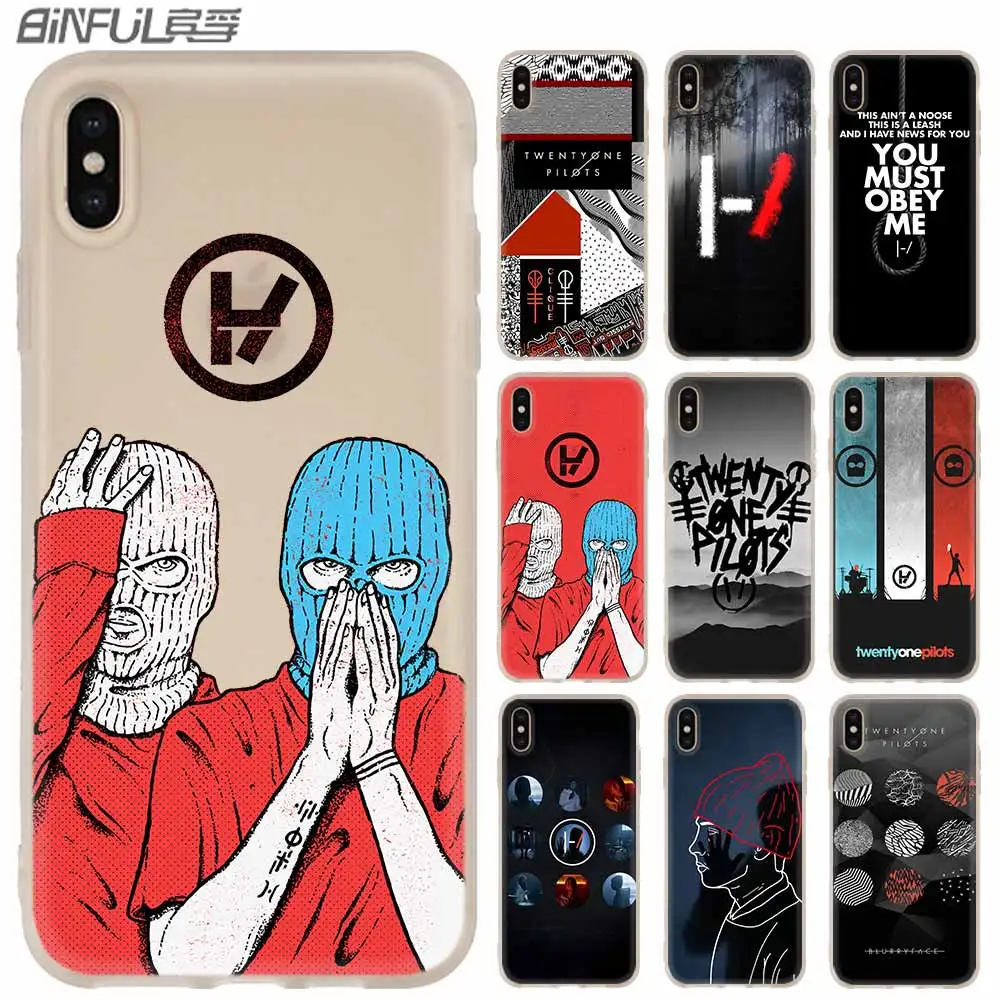 Силиконовый мягкий чехол Twenty One Pilots 21 для iPhone 11 12 Pro X XS Max XR iphone 8 7 6 Plus 5 5s SE