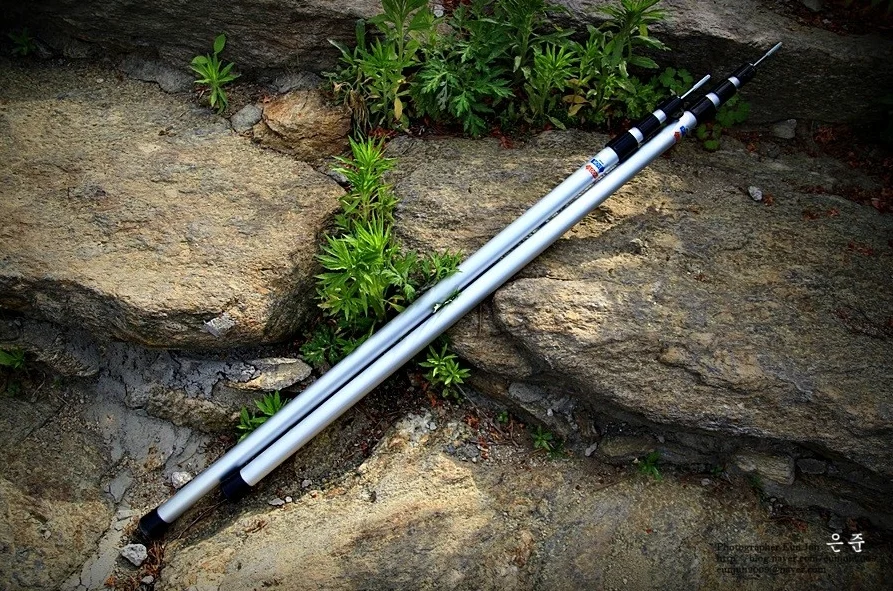 2pcs/lots 3-section Telescopic Pole for Tarp Shelter Telescopic Pole Alu Teleskop Zeltstange 95 - 230 cm 13 QQ20170517-161018